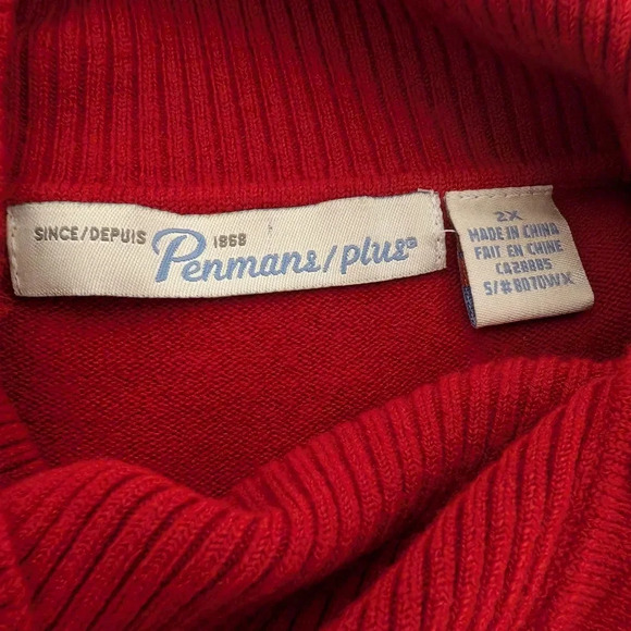 Penmans plus Red Sweaters  Size 2X - Picture 8 of 9